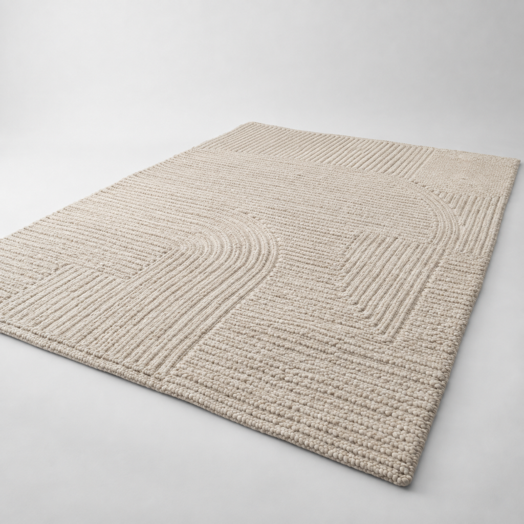 Hochflor-Wollteppich 200x300 cm – originale Detailansicht