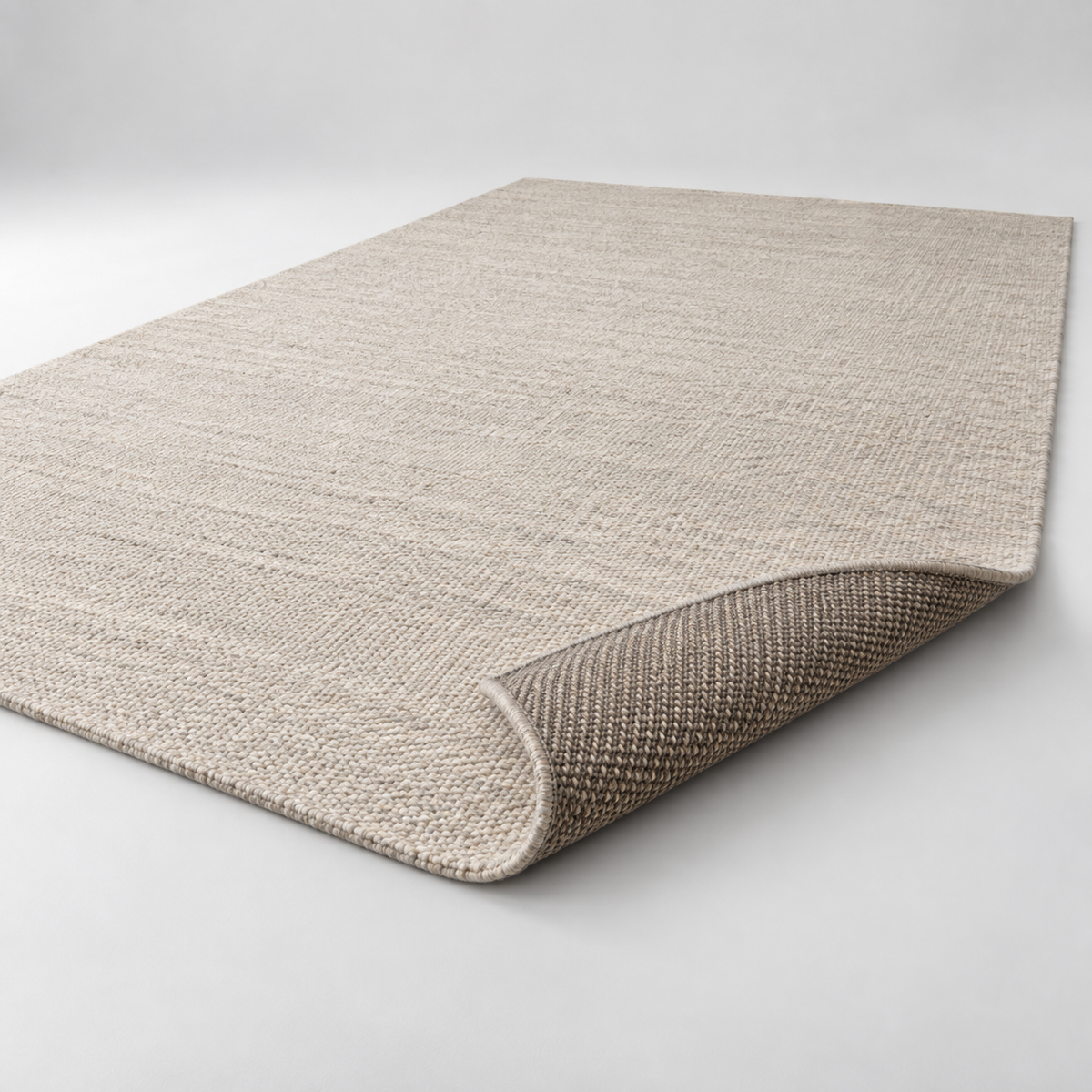 Jute-Wollteppich 200x300 cm – originale Detailansicht