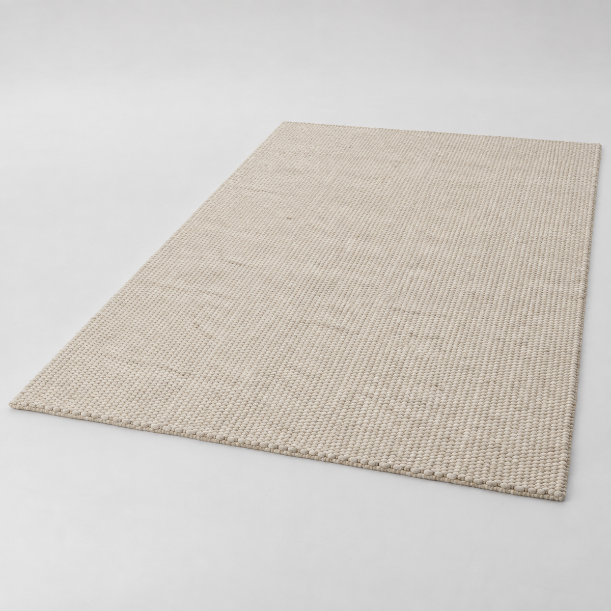 Geometrischer Wollteppich 200x300 cm – originale Detailansicht